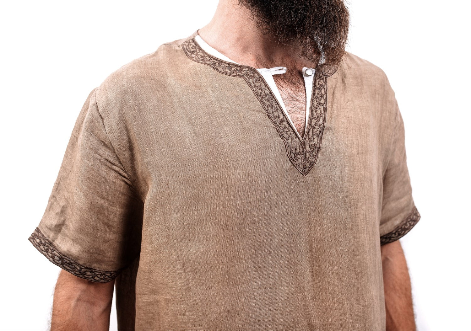 Linen Viking Tunic – Medieval Reenactment Shirt