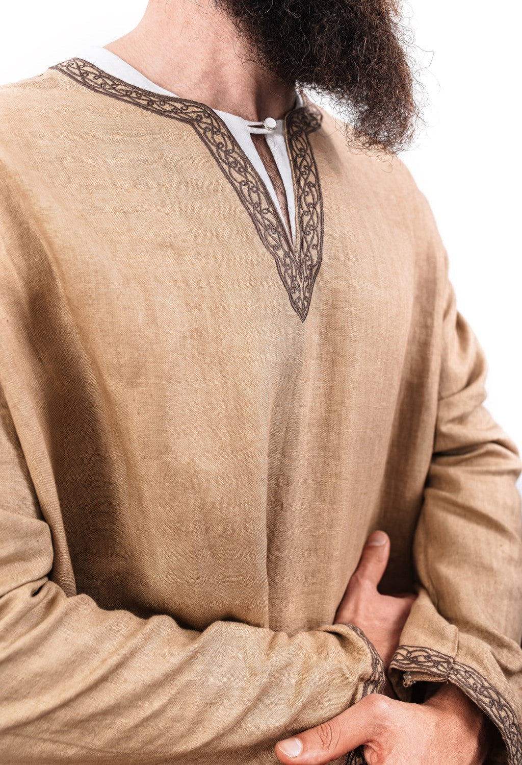 Linen Viking Tunic – Medieval Reenactment Shirt