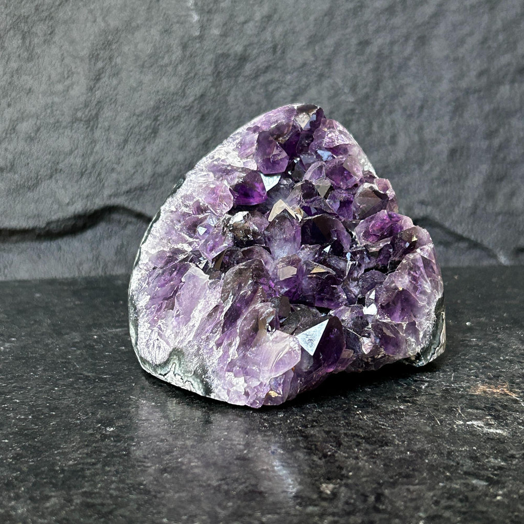 3 Lb Amethyst Cave Geode, 4.5 in tall Huge Crystal Cluster for Collectors | Amethyst Geodes | Wiccan Center