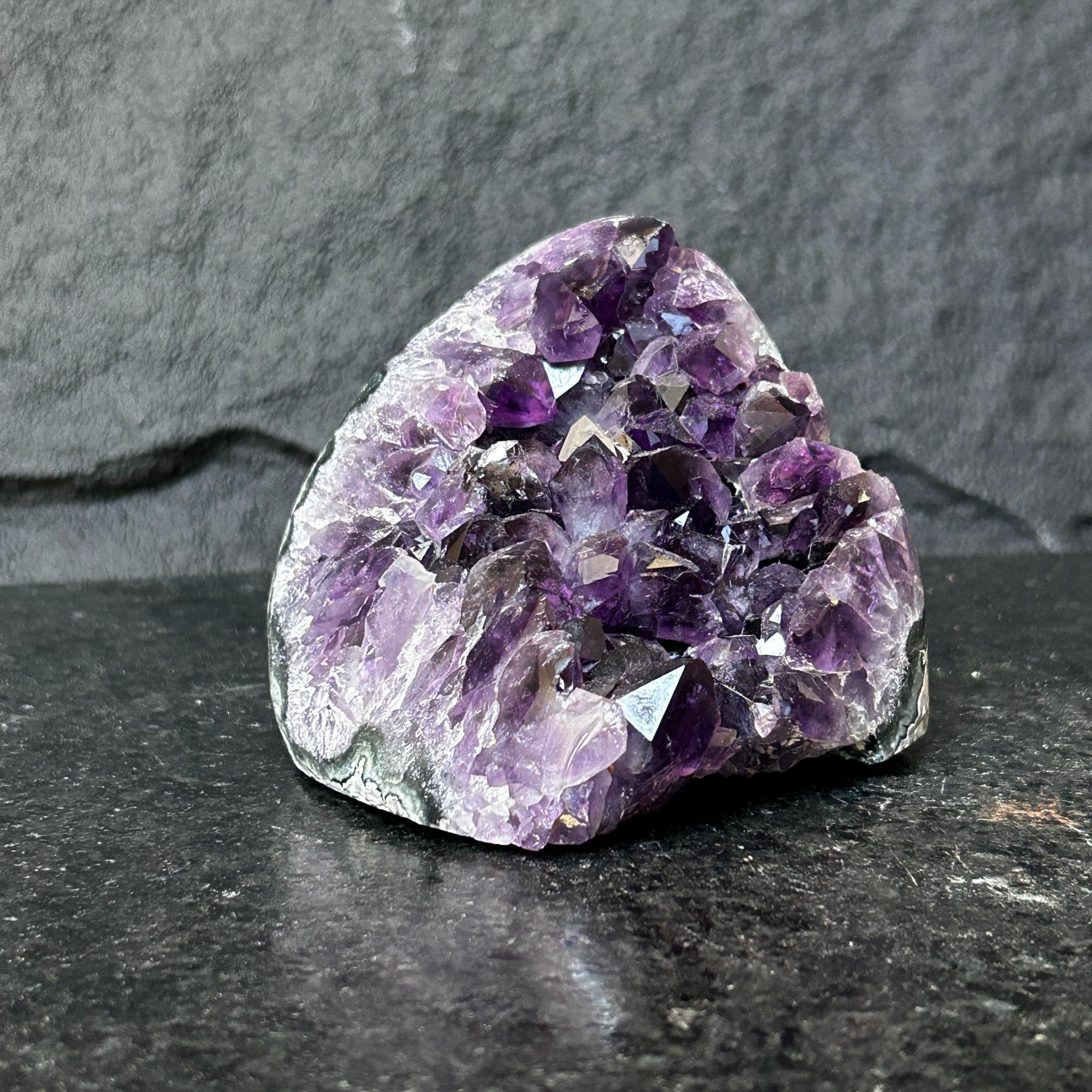 3 Lb Amethyst Cave Geode, 4.5 in tall Huge Crystal Cluster for Collectors | Amethyst Geodes | Wiccan Center
