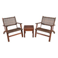 3 Pieces Outdoor Wooden Patio Rattan Furniture Set | Home & Garden | Wiccan Center