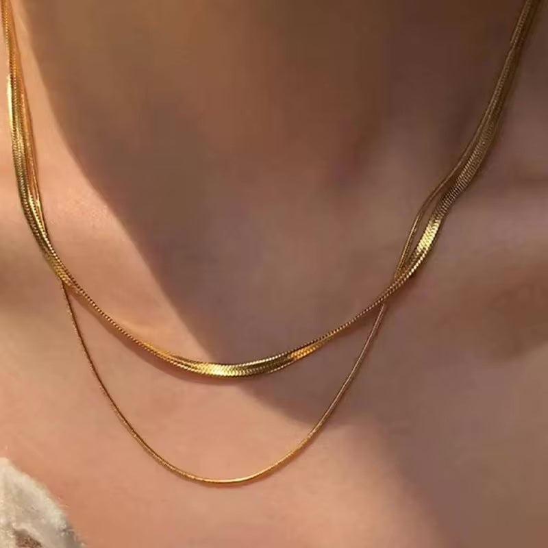 Snake Duo Necklace