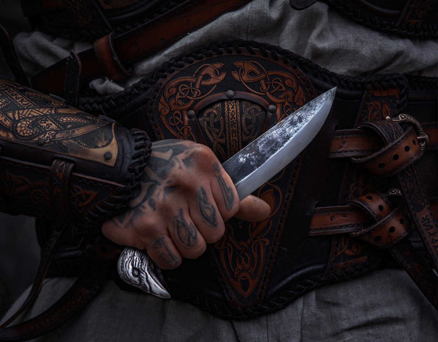 Viking Raven Knife – 5.5" Carbon Steel Blade | Knife | Wiccan Center