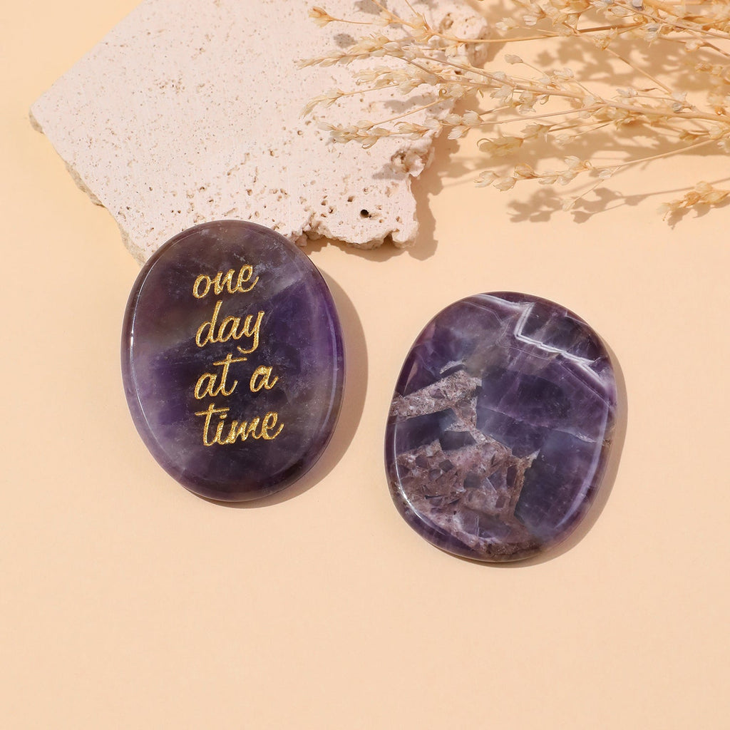 One Day at a Time Pocket Crystal Stone | Crystal Stone | Wiccan Center
