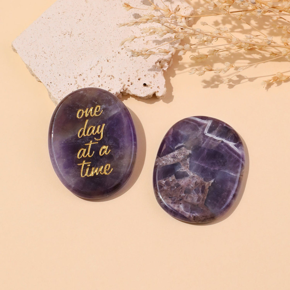 One Day at a Time Pocket Crystal Stone | Crystal Stone | Wiccan Center