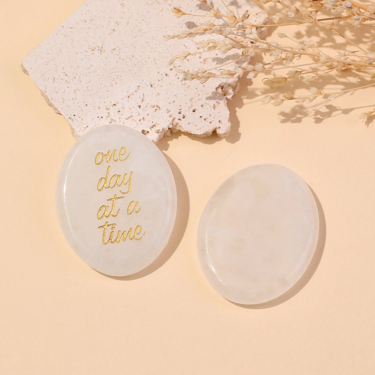 One Day at a Time Pocket Crystal Stone | Crystal Stone | Wiccan Center