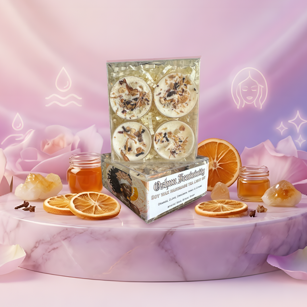 Oshun Goddess Tealight Candle Set | Candles | Wiccan Center