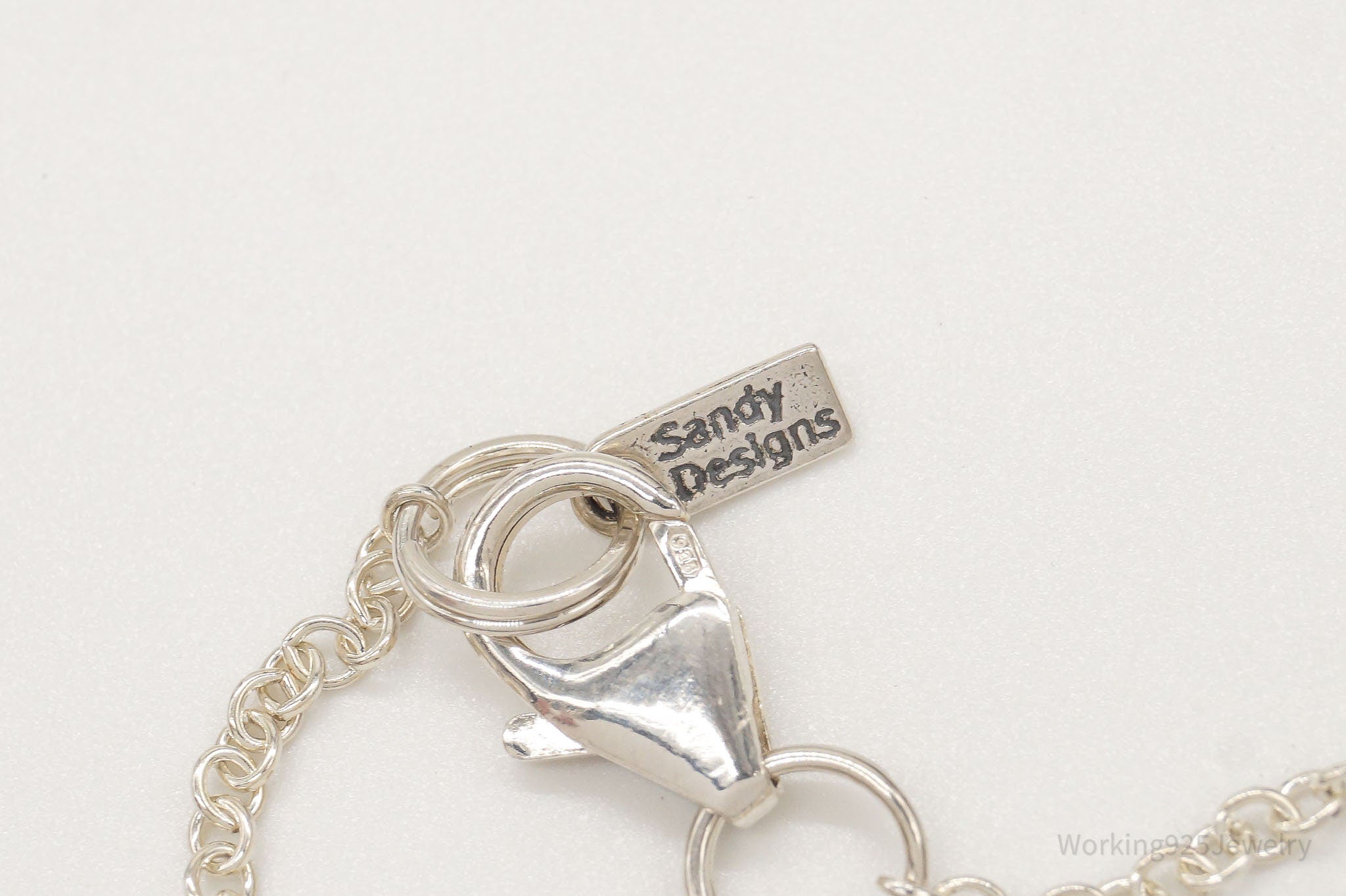 Sandy Designs Large Violet Crystal Sterling Silver Necklace | Jewelry > Necklaces > Pendants | Wiccan Center