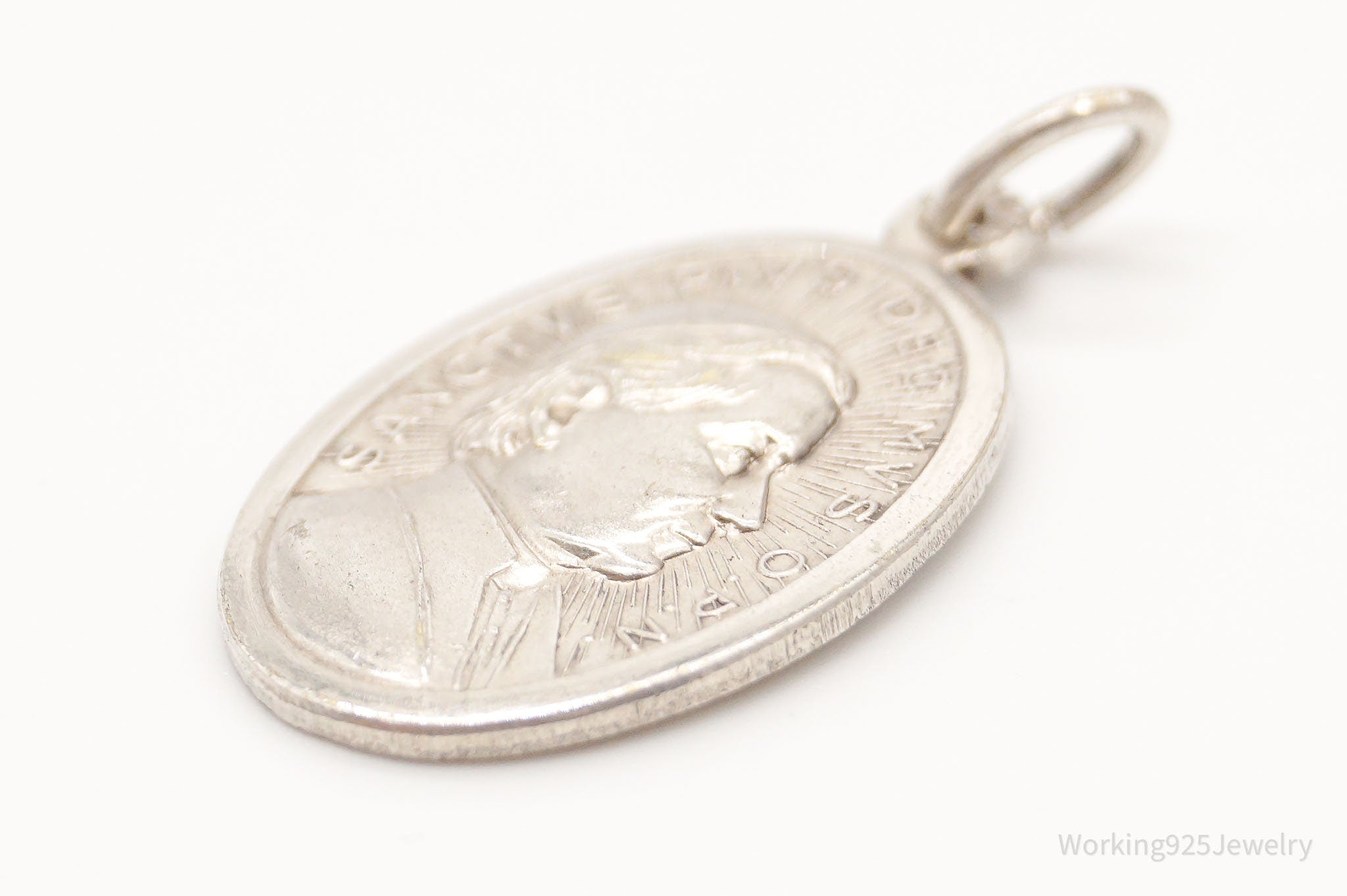 Antique Italian Pope Vatican Sanctvs Pivs Silver Pendant | Jewelry > Necklaces > Pendants | Wiccan Center