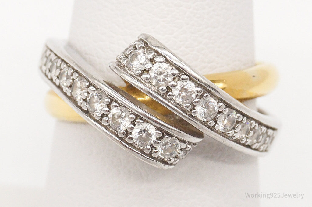 Vintage Cubic Zirconia Gold Vermeil Sterling Silver Ring - Size 7.25 | Jewelry > Rings | Wiccan Center