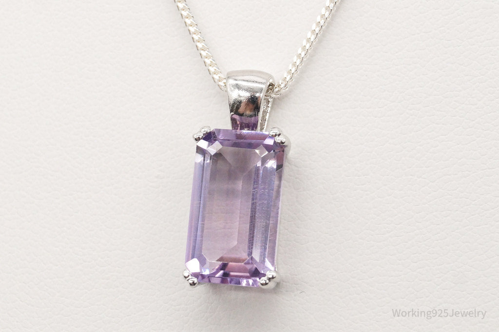 Vintage Amethyst Sterling Silver Adjustable Chain Necklace | Jewelry > Necklaces > Pendants | Wiccan Center