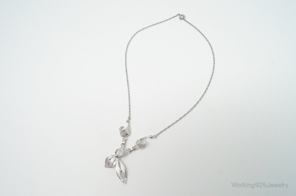 Vintage Joseph Esposito Filigree Sterling Silver Necklace | Jewelry > Necklaces > Pendants | Wiccan Center