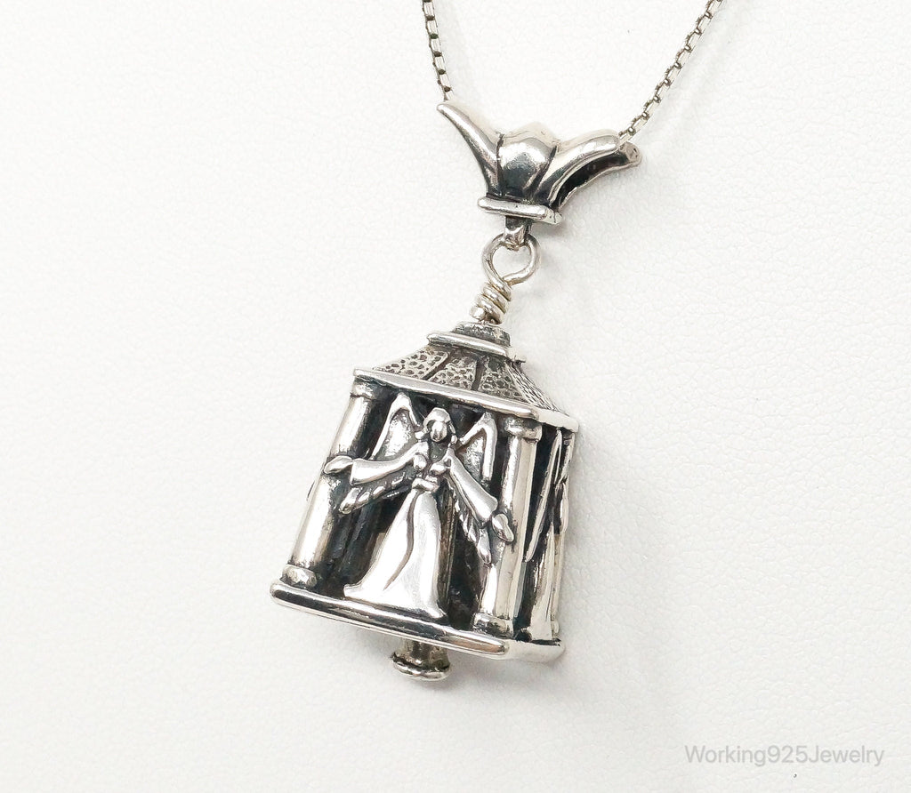 Four Sided Angel Bell Sterling Silver Necklace | Jewelry > Necklaces > Pendants | Wiccan Center