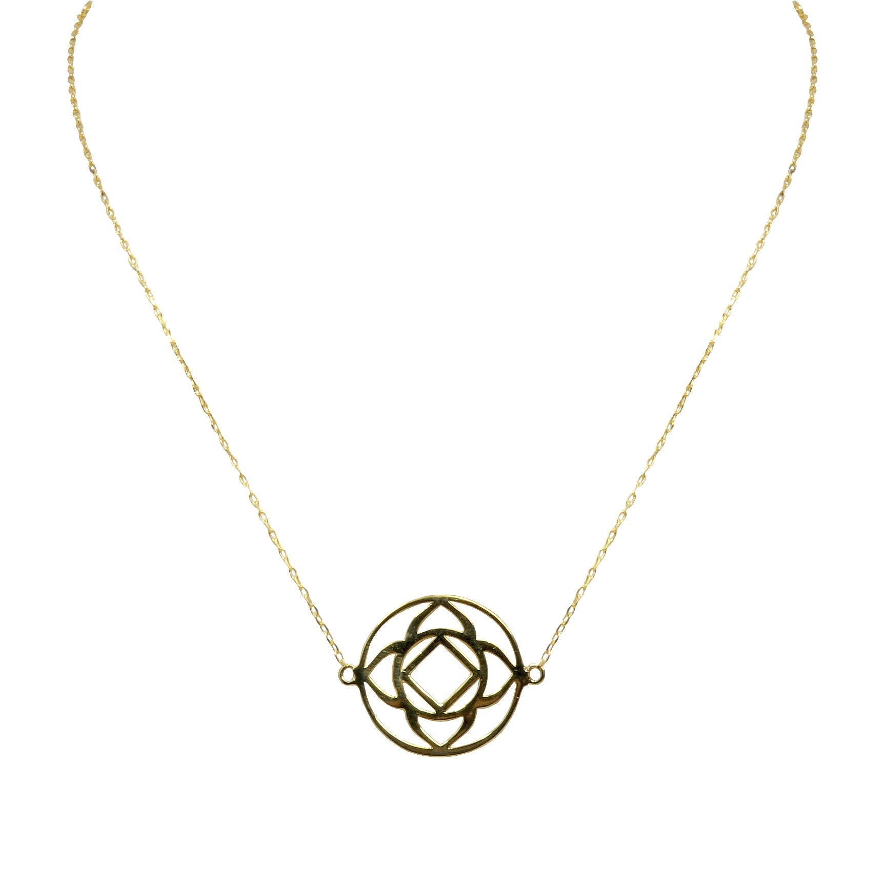 Sterling Silver Gold Overlay Base Chakra Choker (aka. Root Chakra) | Gemstone Jewelry > Necklaces | Wiccan Center