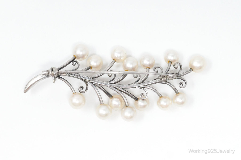 Antique K.T. Pearl Branch Sterling Silver Brooch Pin | Jewelry > Brooches, Pins & Clips | Wiccan Center