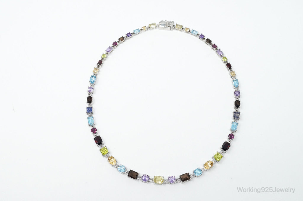 Vintage Multi Stone Sterling Silver Necklace | Jewelry > Necklaces > Pendants | Wiccan Center