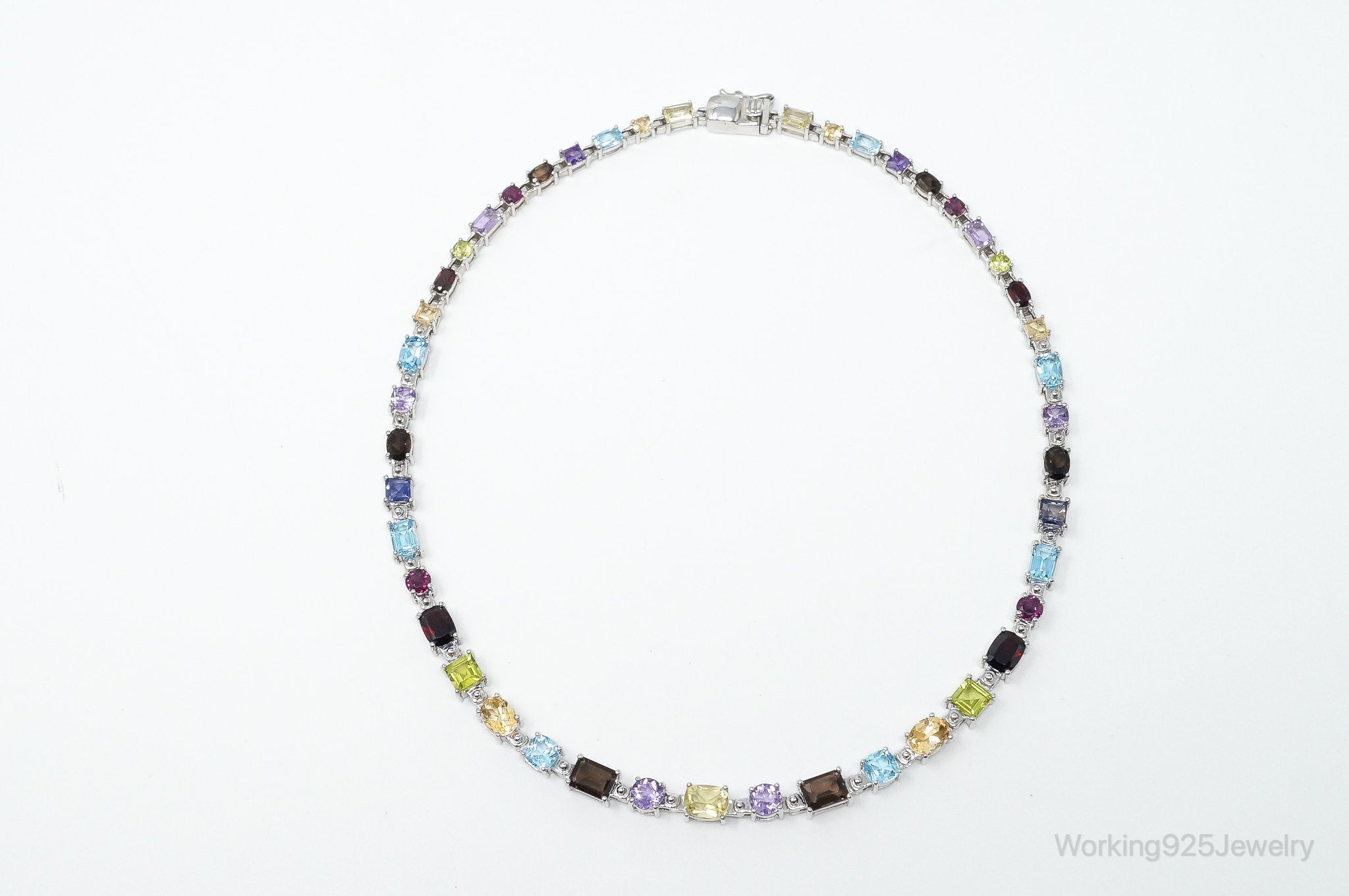 Vintage Multi Stone Sterling Silver Necklace | Jewelry > Necklaces > Pendants | Wiccan Center