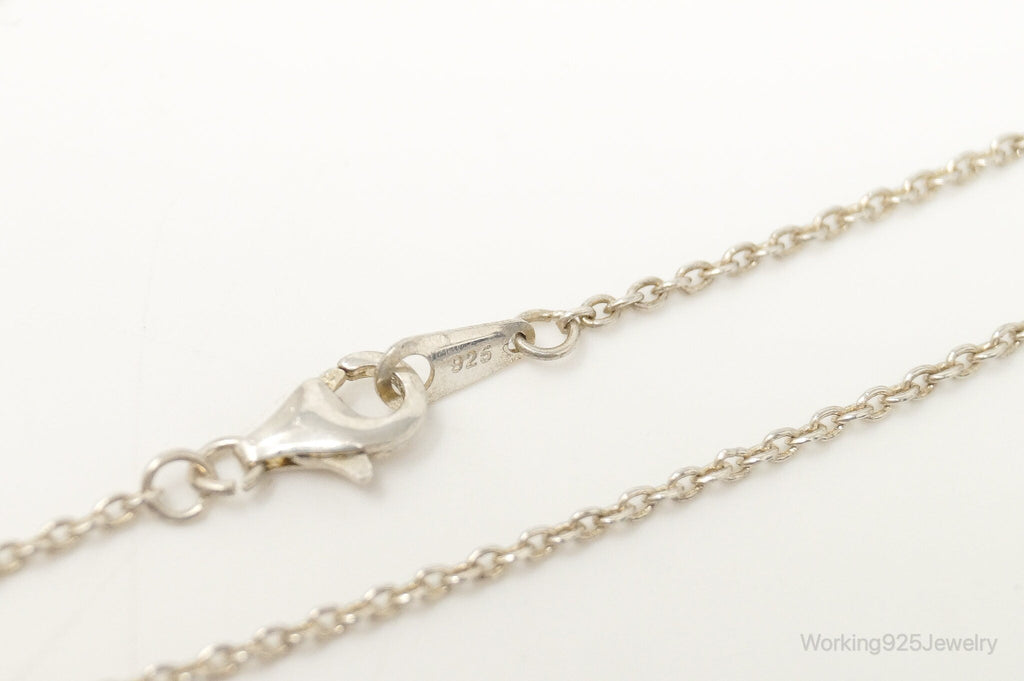Vintage Open Hearts Cubic Zirconia Sterling Silver Necklace | Jewelry > Necklaces > Pendants | Wiccan Center