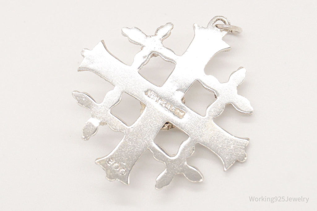 Vintage Large Jerusalem Cross 800 Silver Pendant | Jewelry > Necklaces > Pendants | Wiccan Center