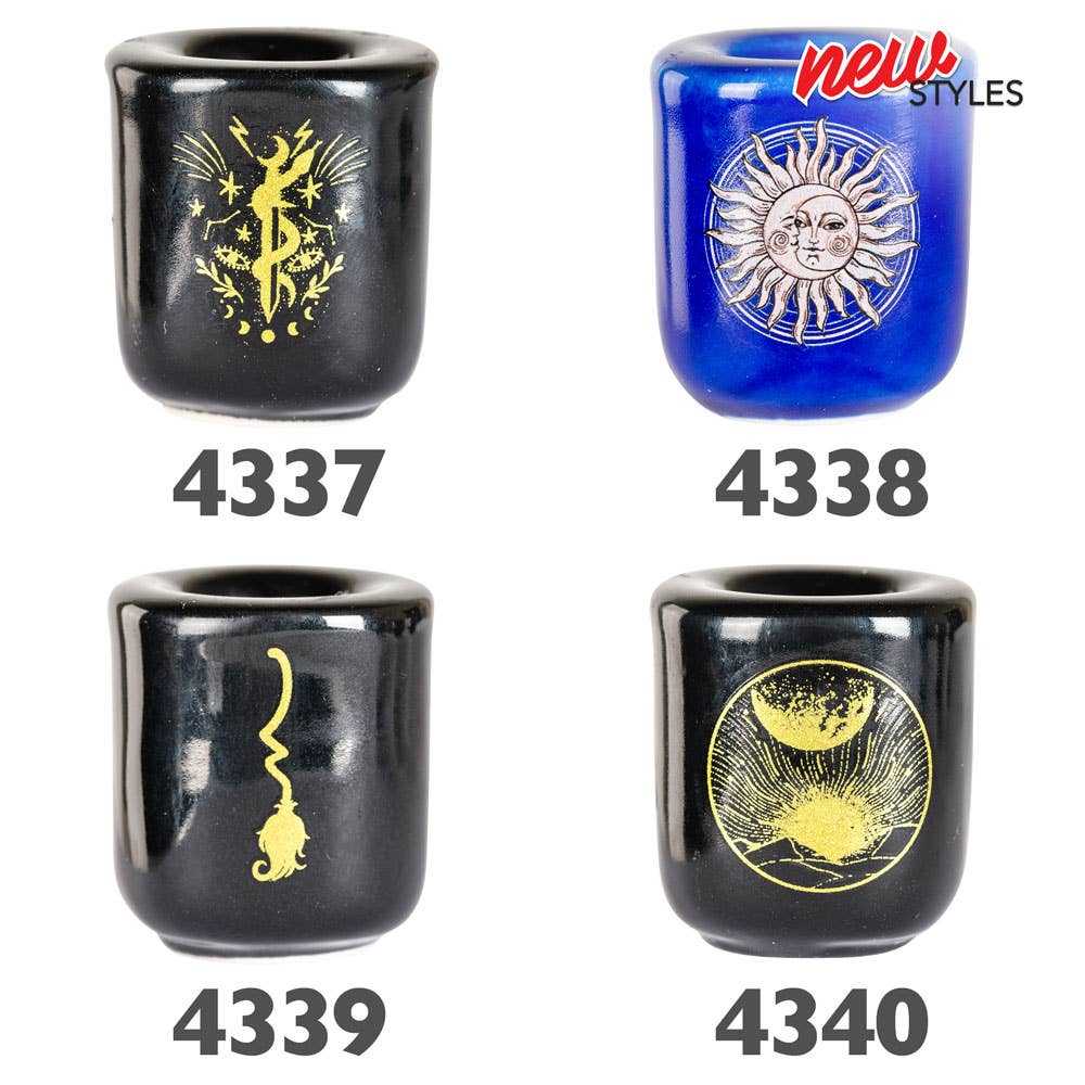 Mini Candle Holders with Design | Candles | Wiccan Center