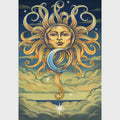 3D Intertwined Sun and Moon Tapestry | Tapestries | Wiccan Center