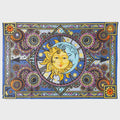 3D Sun and Moon Clock Tapestry | Tapestries | Wiccan Center
