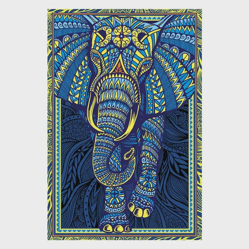 3D Tribal Elephant Tapestry | Tapestries | Wiccan Center
