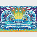 3D Wave Mandala Tapestry | Tapestries | Wiccan Center