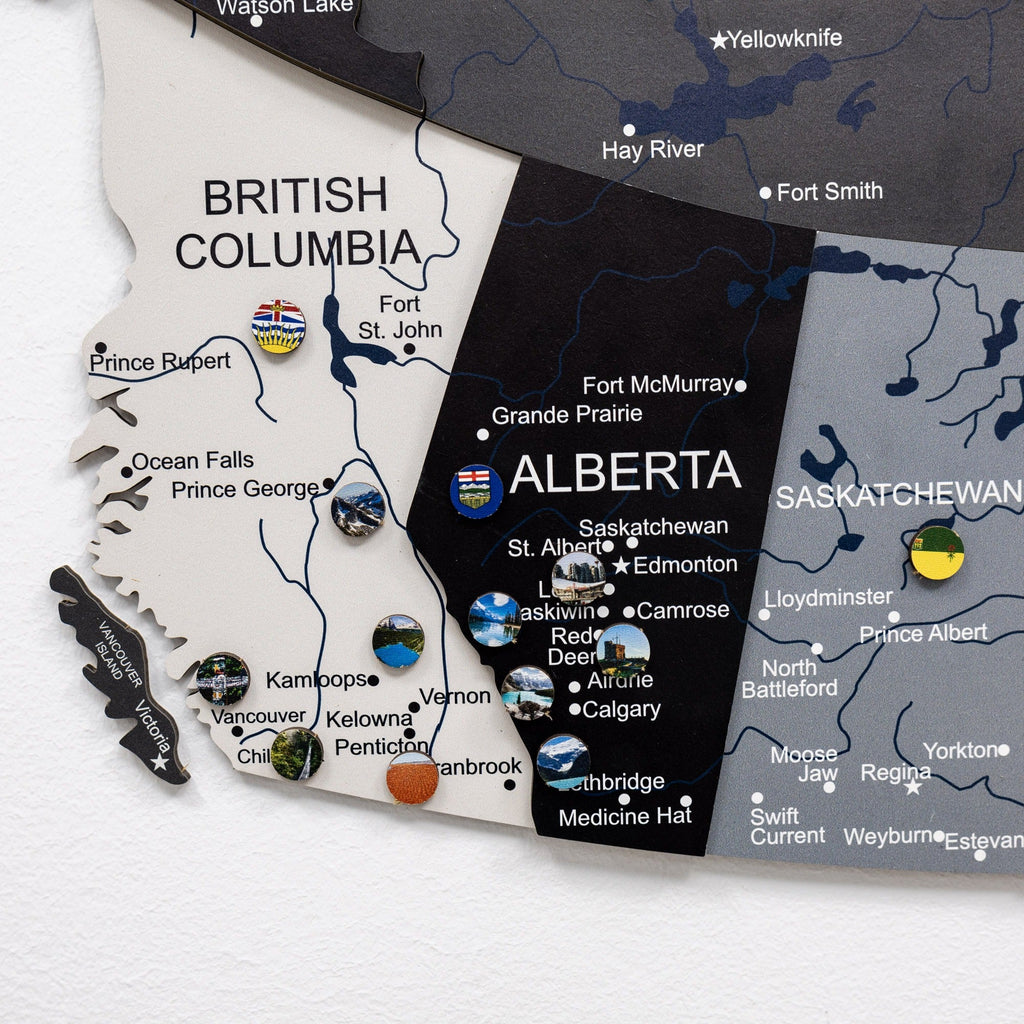 3D Wooden Map of Canada – Nordik
