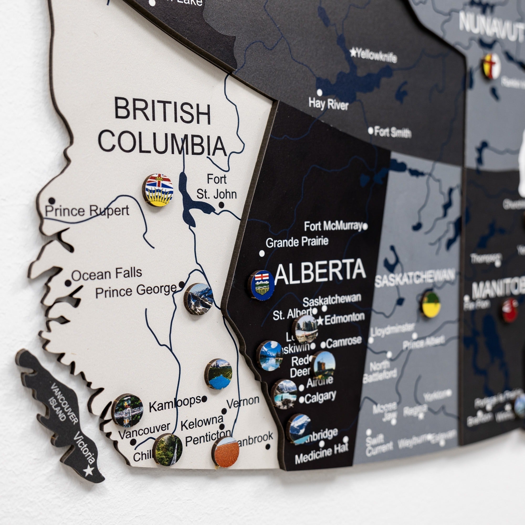 3D Wooden Map of Canada – Nordik