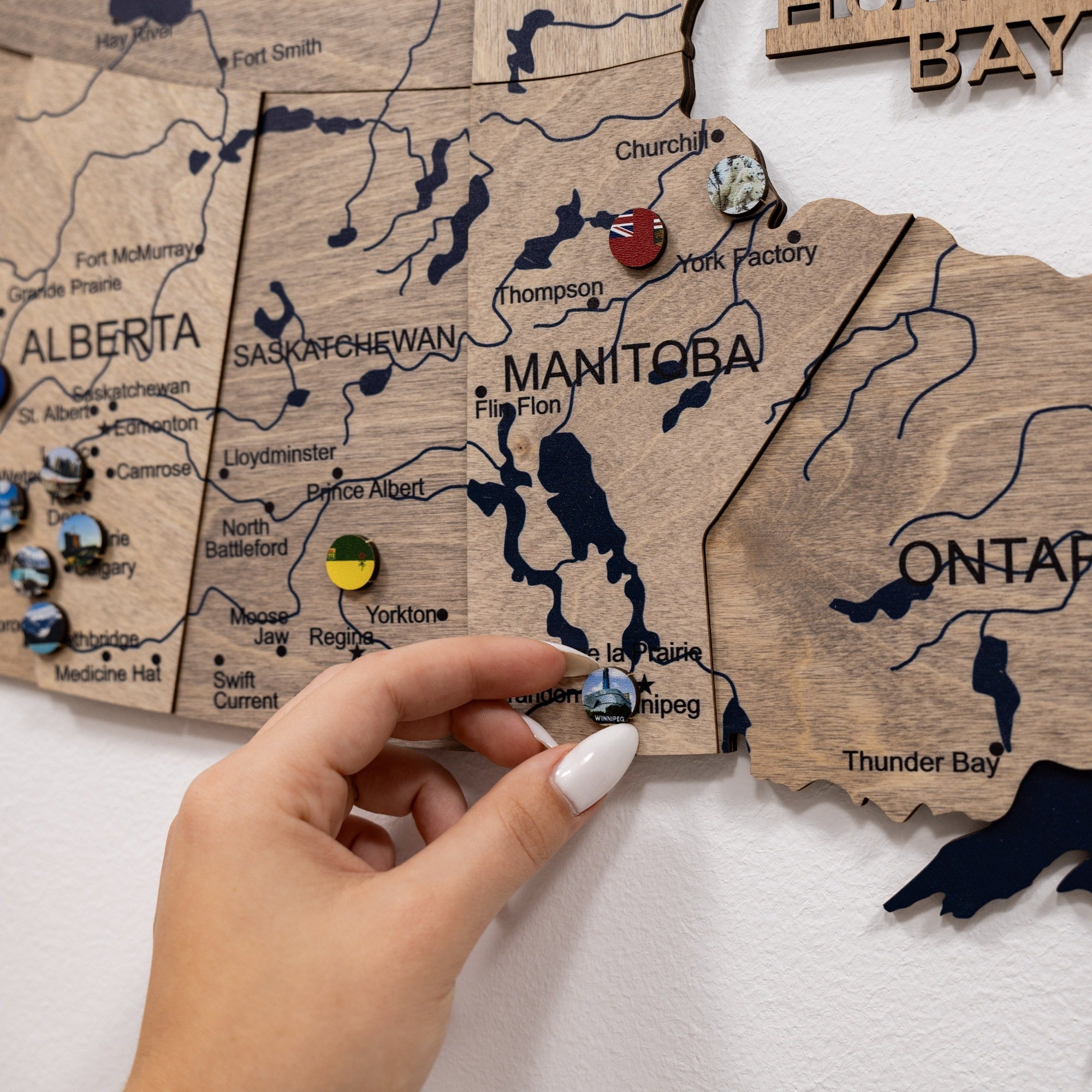 3D Wooden Map of Canada – Terra