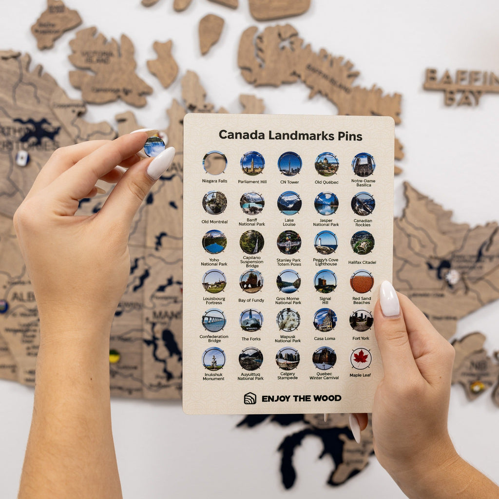 3D Wooden Map of Canada – Terra