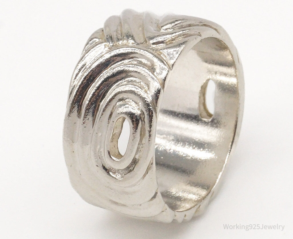 Vintage Mid Century Modernist Style Sterling Silver Ring - Size 10.25 | Jewelry > Rings | Wiccan Center