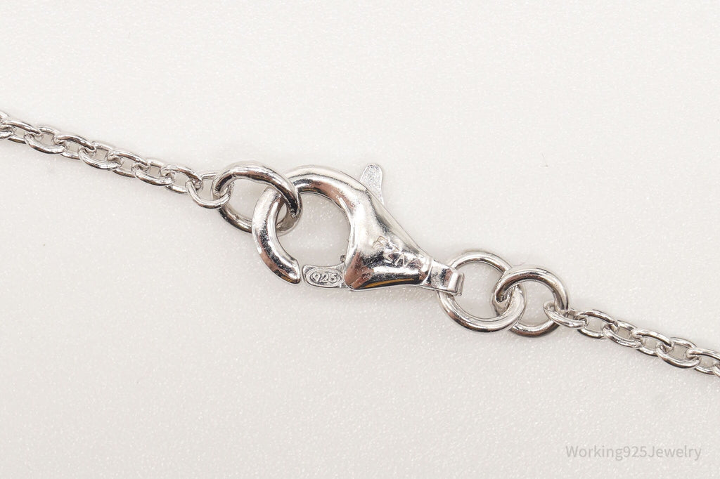 Vintage Designer FZN Linked Hearts Sterling Silver Necklace | Jewelry > Necklaces > Pendants | Wiccan Center