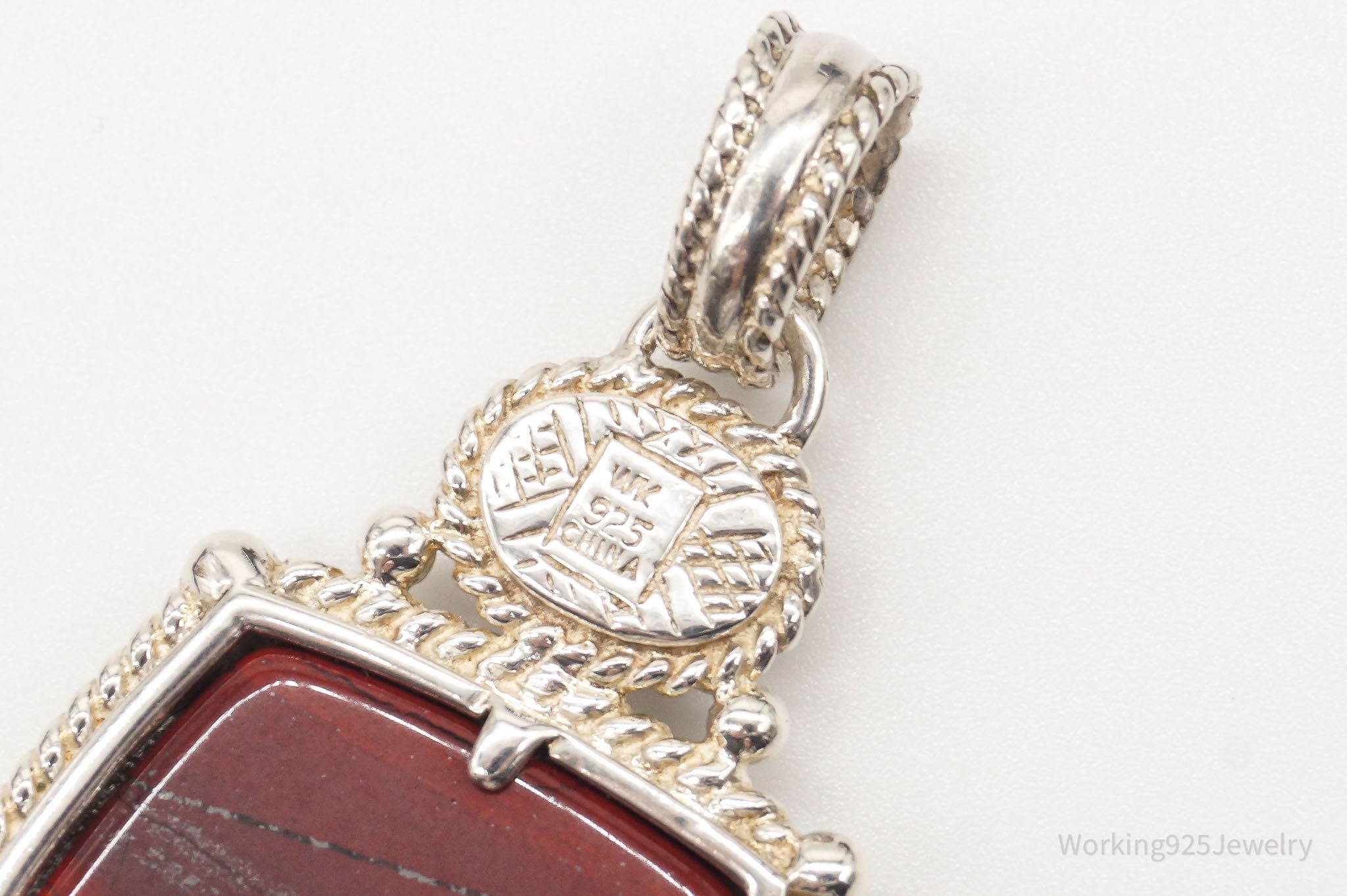 Large Designer Whitney Kelly Red Jasper Garnet Sterling Silver Pendant | Jewelry > Necklaces > Pendants | Wiccan Center