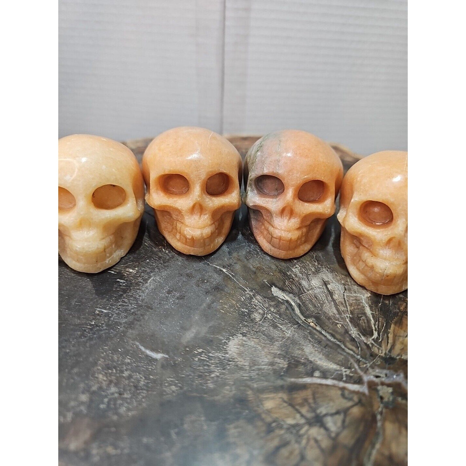 Natural Sunstone Quartz Crystal Skull Carving — Brazil | CrystalCloud Company | Crystal Carvings & Skulls | Wiccan Center