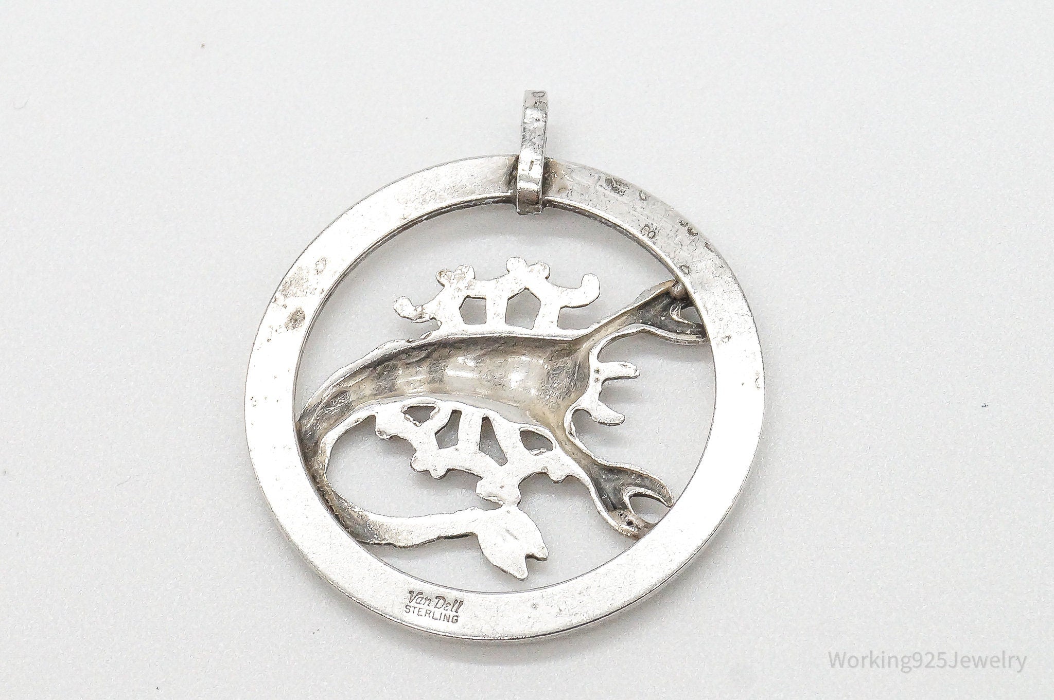 Large Vintage Designer Van Dell Scorpion Scorpio Sterling Silver Pendant | Jewelry > Necklaces > Pendants | Wiccan Center