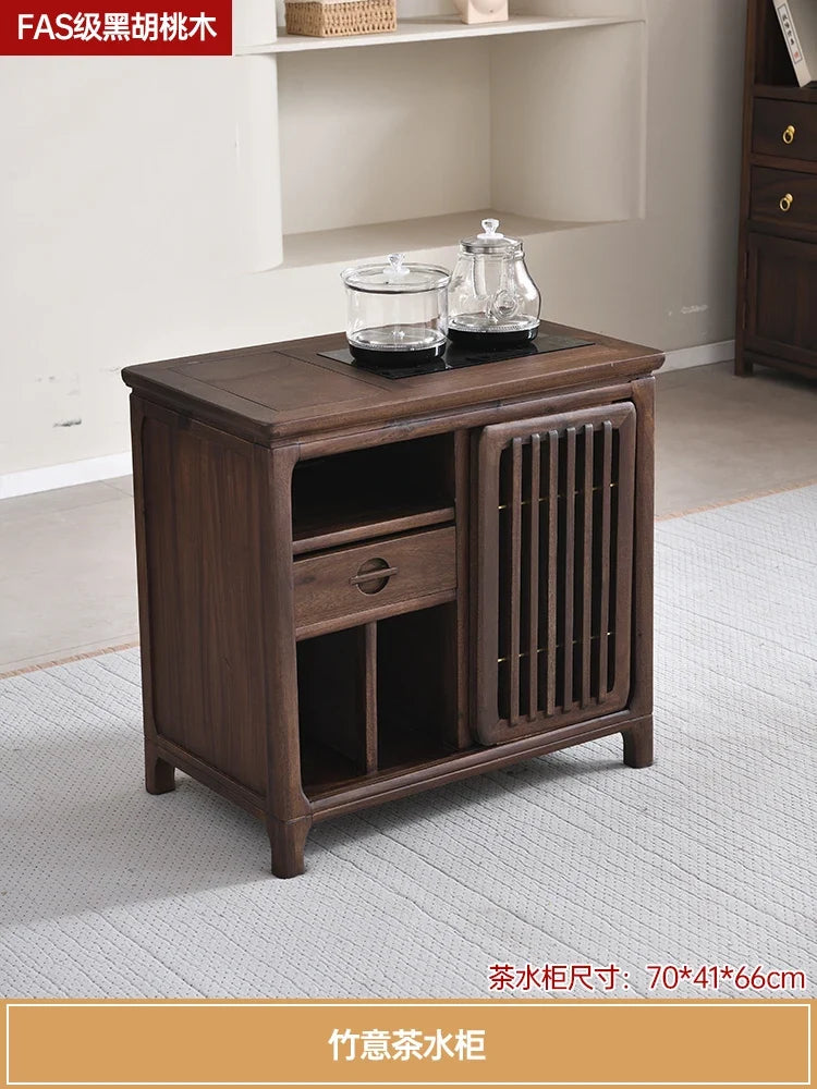 Luxury Chinese Solid Wood Curio Cabinet – Oriental Living Room Display Credenza | Storage Cabinet | Wiccan Center