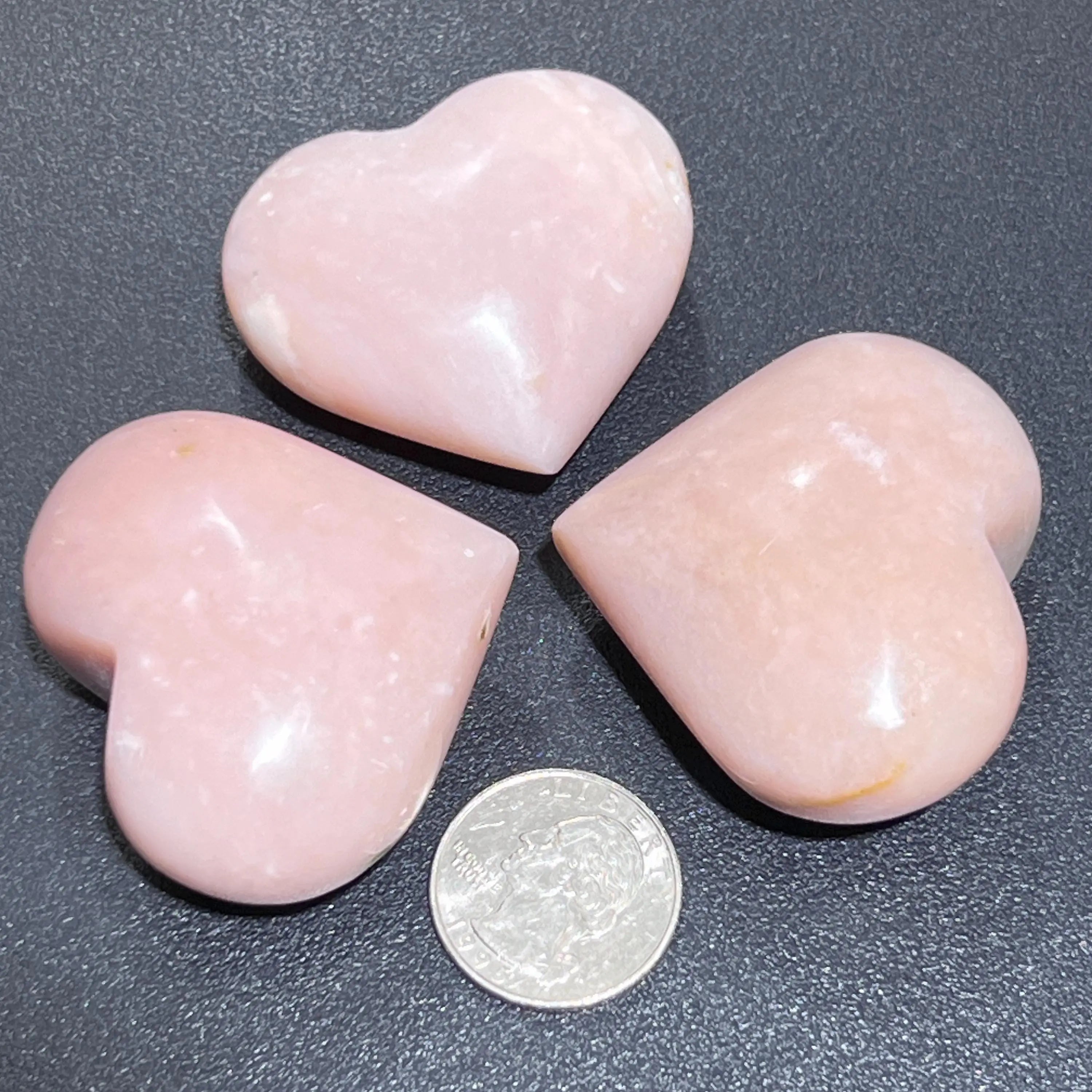 Pink Opal Puffy Heart Polished Crystal Carving Gemstones Decor | Home & Living > Home Decor > Home Accents > Rocks & Geodes | Wiccan Center