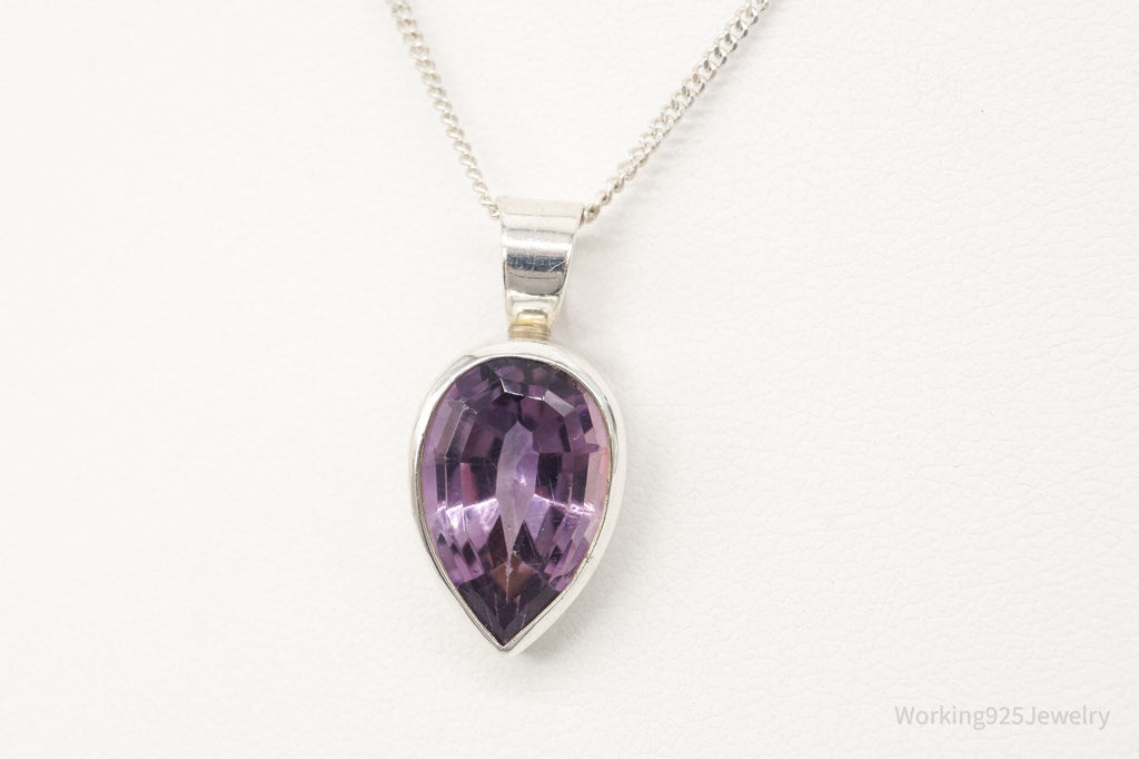 Vintage Amethyst Sterling Silver Chain Necklace | Jewelry > Necklaces > Pendants | Wiccan Center