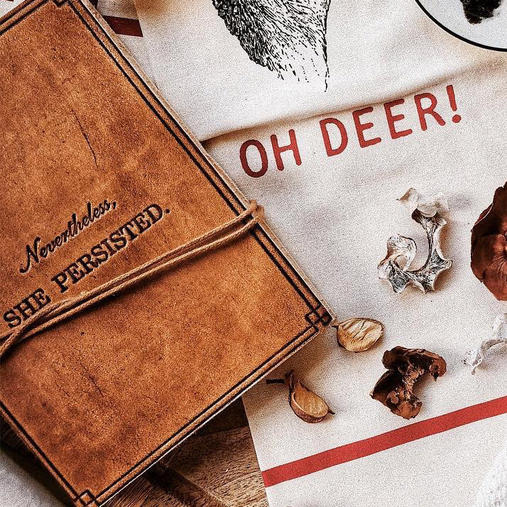 "Nevertheless, She Persisted" Leather Journal | Journal | Wiccan Center