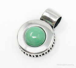 Vintage Designer Carolyn Pollack Relios Turquoise Sterling Silver Pendant | Jewelry > Necklaces > Pendants | Wiccan Center