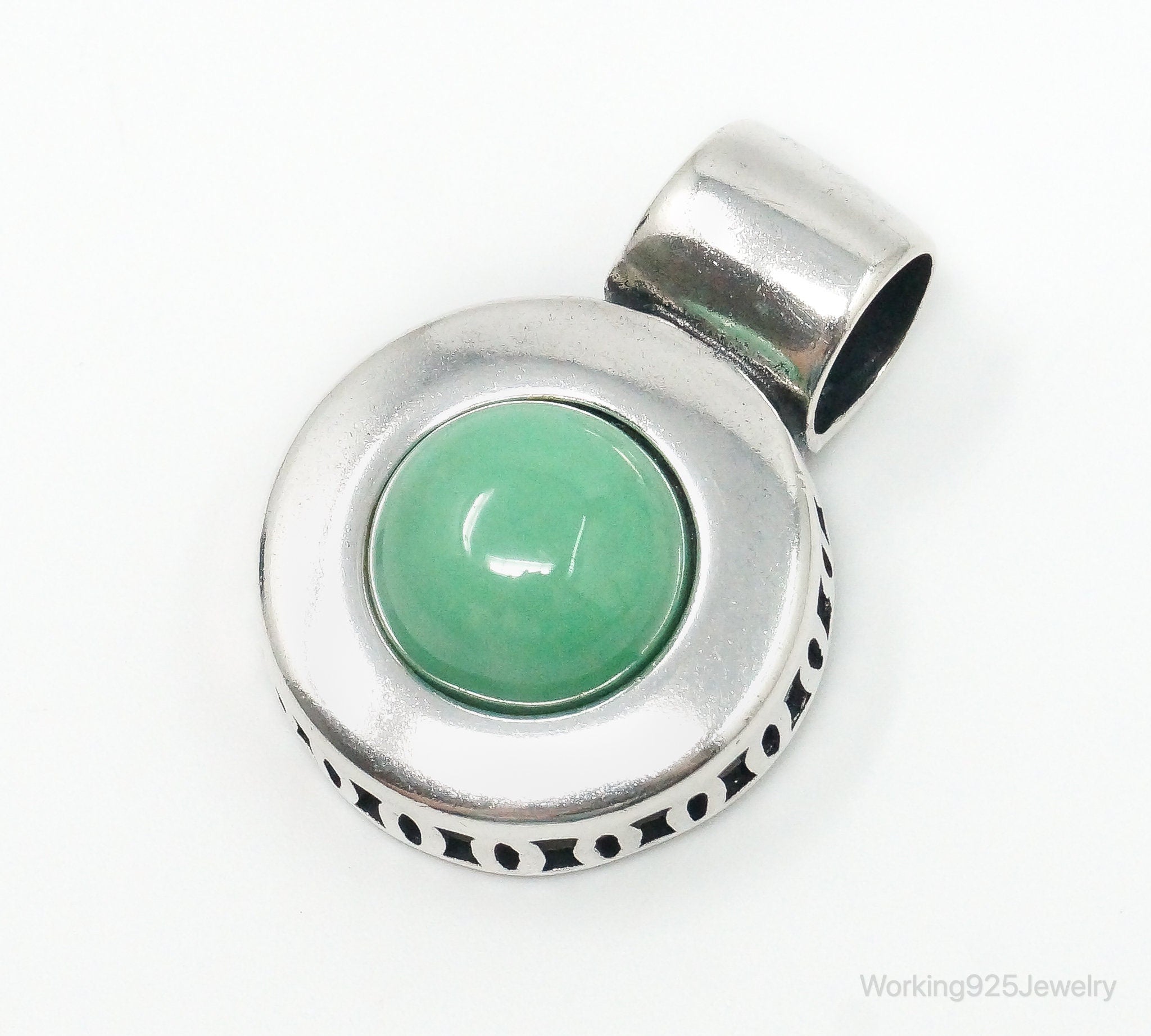 Vintage Designer Carolyn Pollack Relios Turquoise Sterling Silver Pendant | Jewelry > Necklaces > Pendants | Wiccan Center