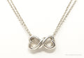 Vintage Open Linked Hearts Lovers Infinity Sterling Silver Necklace | Jewelry > Necklaces > Pendants | Wiccan Center