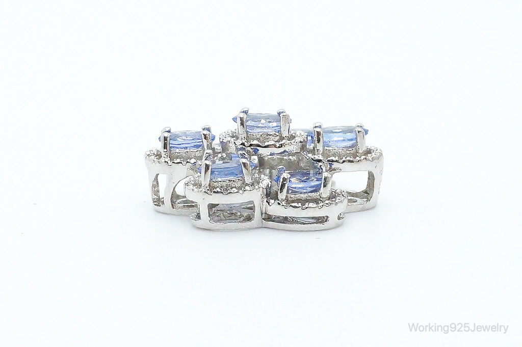 Designer Stauer Iolite Cubic Zirconia Sterling Silver Pendant | Jewelry > Necklaces > Pendants | Wiccan Center