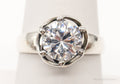Vintage Cubic Zirconia Sterling Silver Ring - Size 7.75 | Jewelry > Rings | Wiccan Center