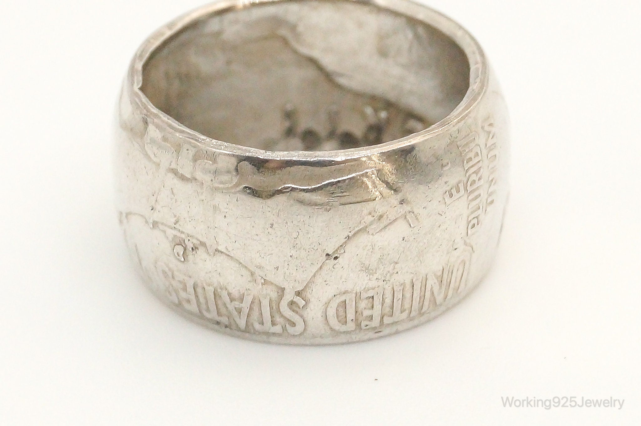 Vintage 1958 Half Dollar Silver Ring - Size 5 | Jewelry > Rings | Wiccan Center