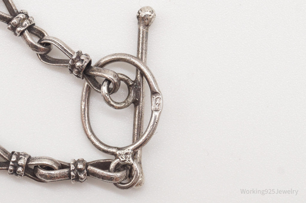 Vintage Brutalist Silver Toggle Necklace | Jewelry > Necklaces > Pendants | Wiccan Center