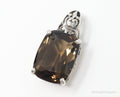 Vintage Designer CNA Large Smoky Topaz Sterling Silver Pendant | Jewelry > Necklaces > Pendants | Wiccan Center