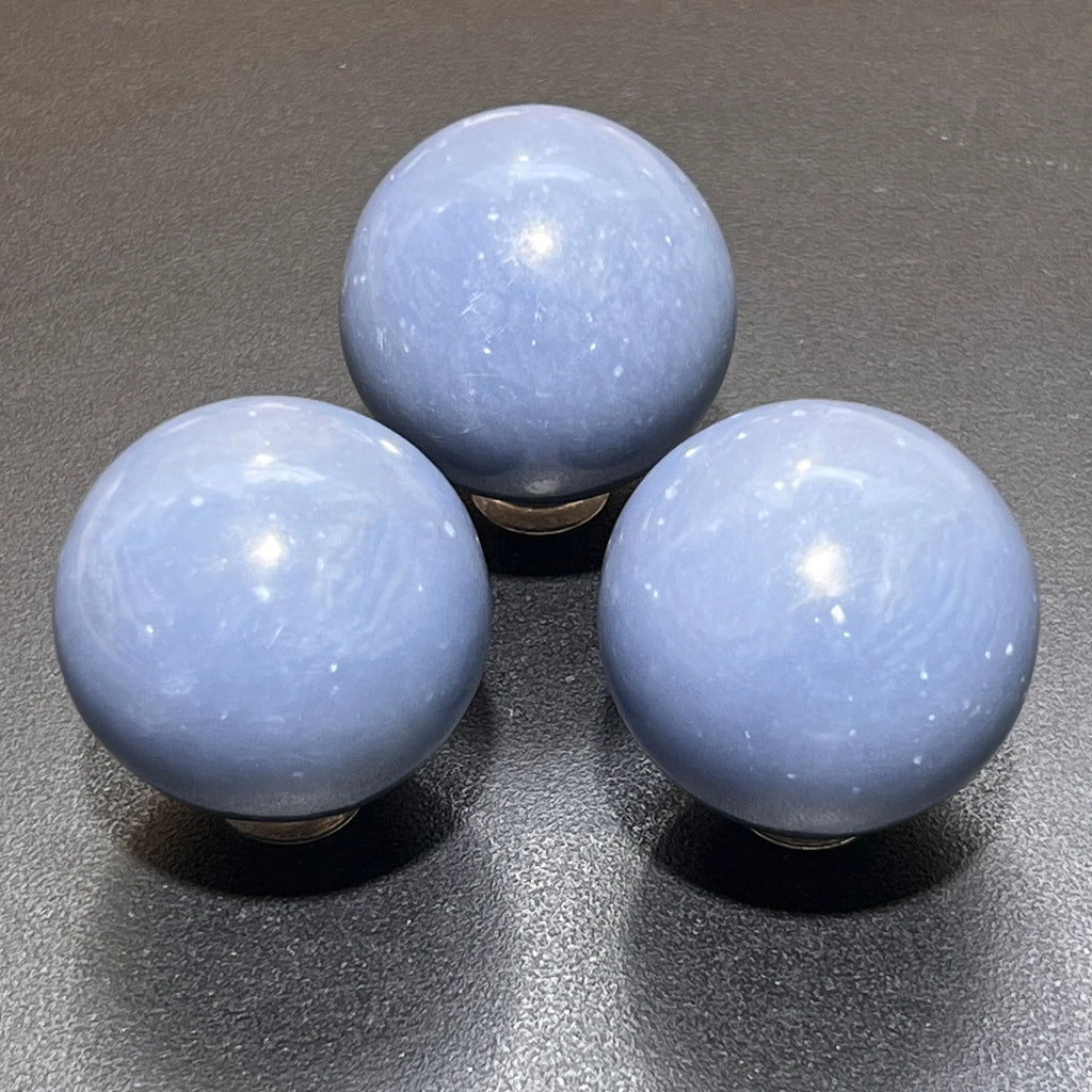 Blue Angelite Crystal Sphere (1.5 Inch) Wholesale Carving | Home & Living > Home Decor > Home Accents > Rocks & Geodes | Wiccan Center